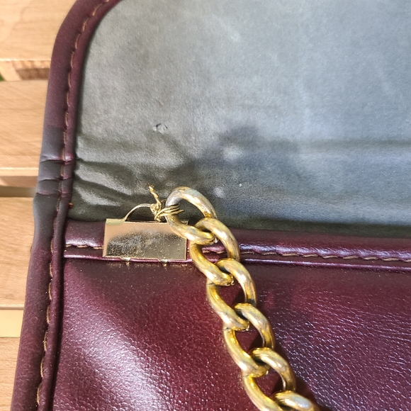 Vintage Horseshoe Leather Envelope Shoulder Clutch - Picture 9 of 13